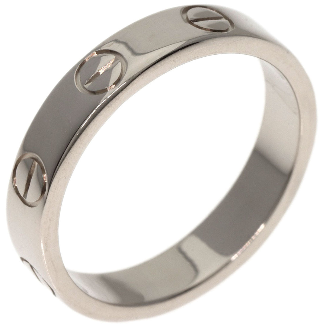 CARTIER Ring K18WG Silver Mini Love Ring #49