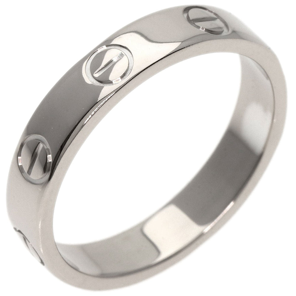 CARTIER Ring K18WG Silver Mini Love Ring #51