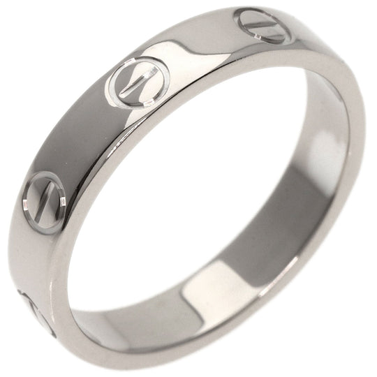CARTIER Ring K18WG Silver Mini Love Ring #51