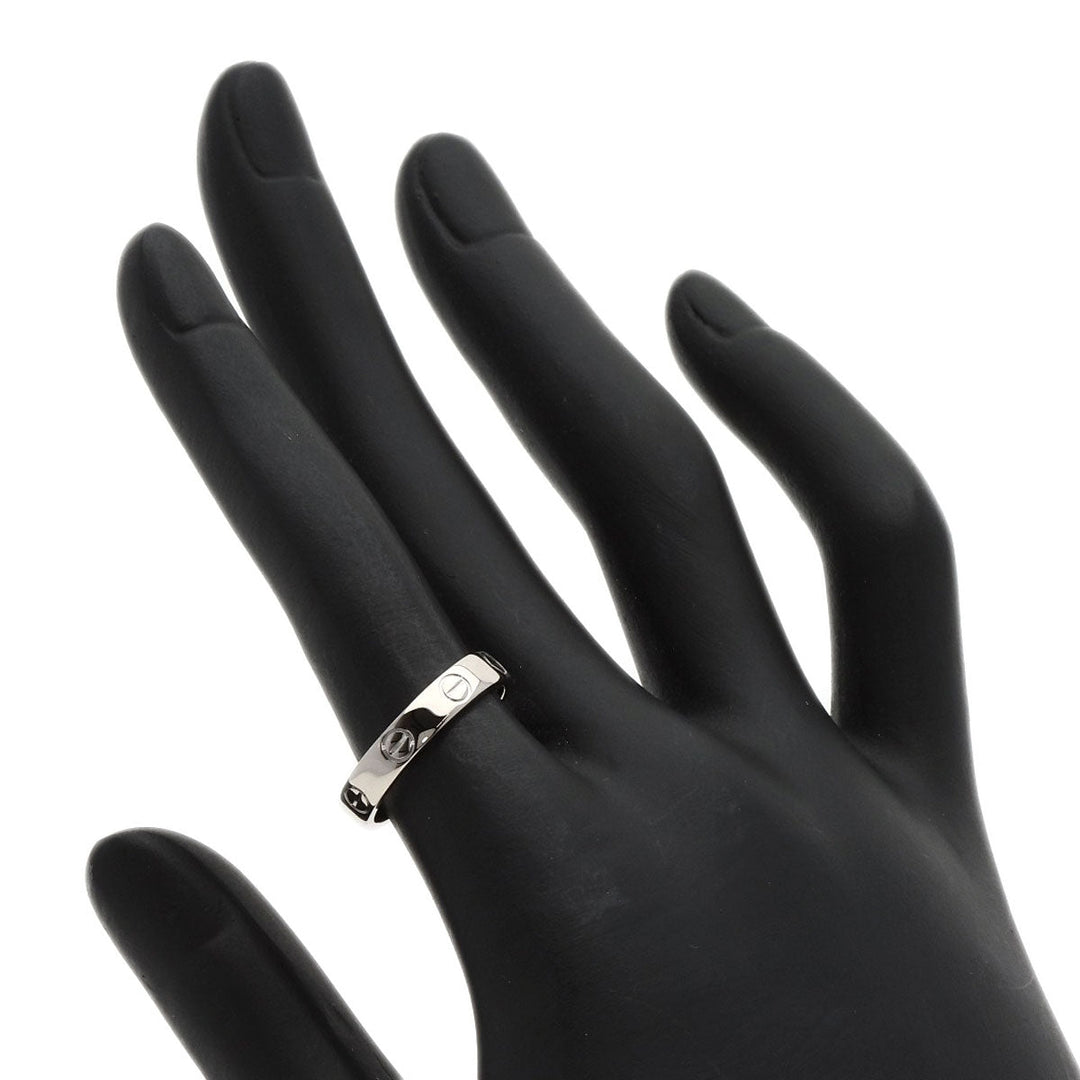 CARTIER Ring K18WG Silver Mini Love Ring #51