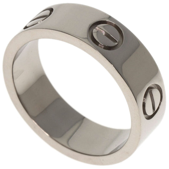 CARTIER Ring K18WG Silver Love Ring #50
