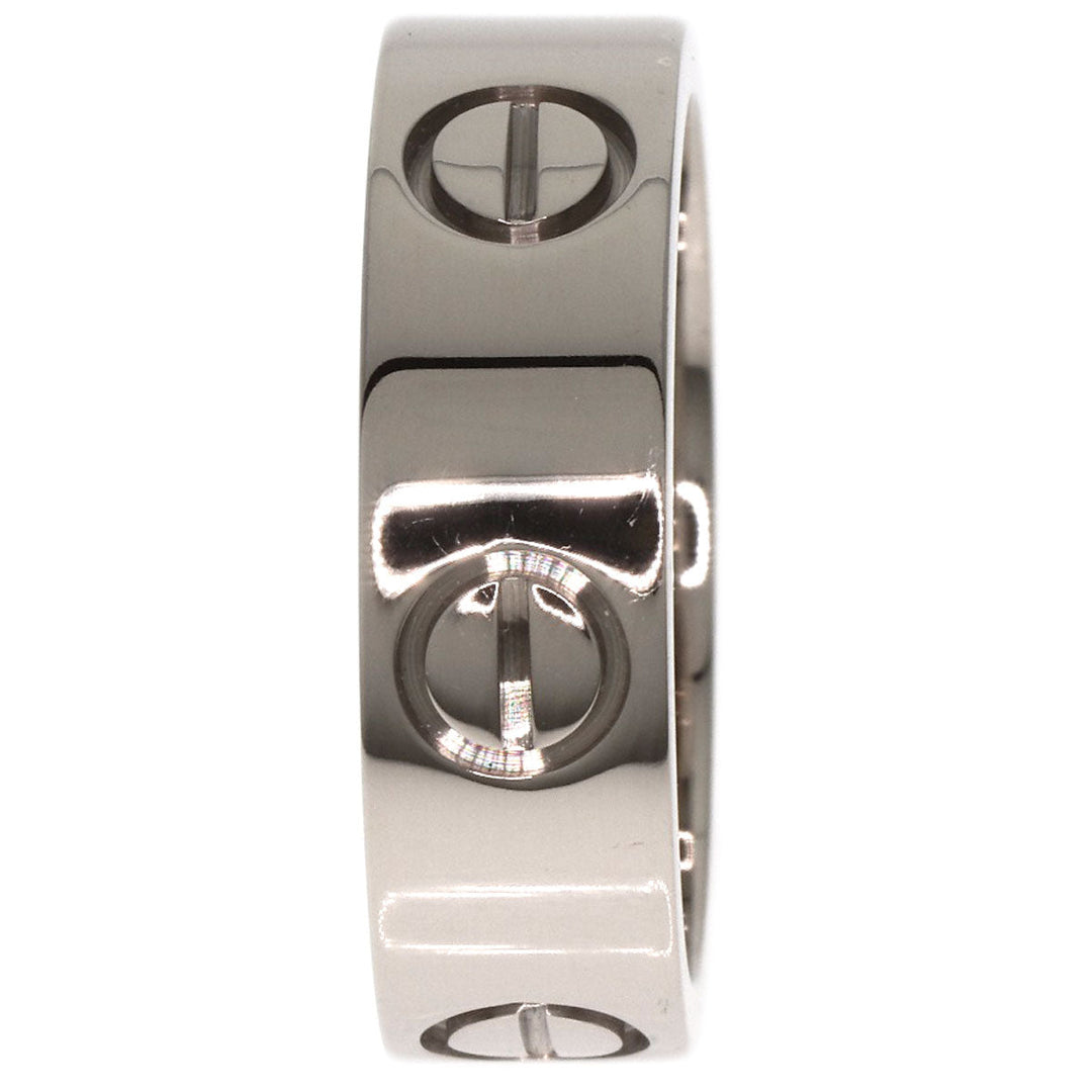 CARTIER Ring K18WG Silver Love Ring #50