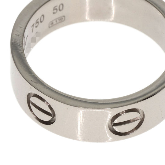 CARTIER Ring K18WG Silver Love Ring #50
