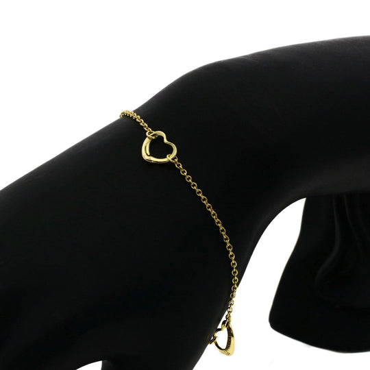 TIFFANY&Co. bracelet 18K Yellow Gold gold Open heart
