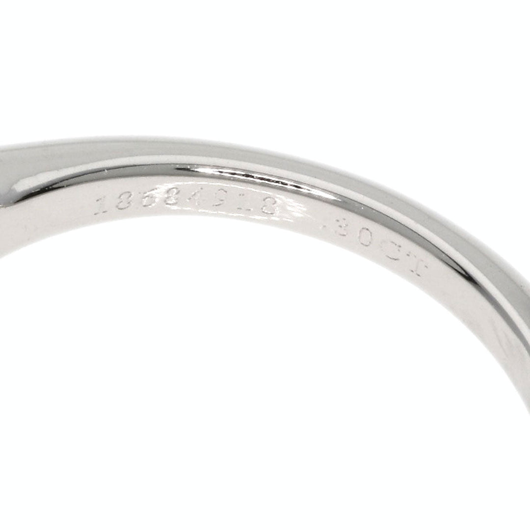 TIFFANY&Co. Ring PT950 Silver solitaire diamond knife edge Women Used Authentic