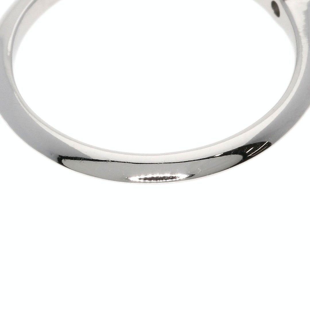TIFFANY&Co. Ring PT950 Silver solitaire diamond knife edge Women Used Authentic