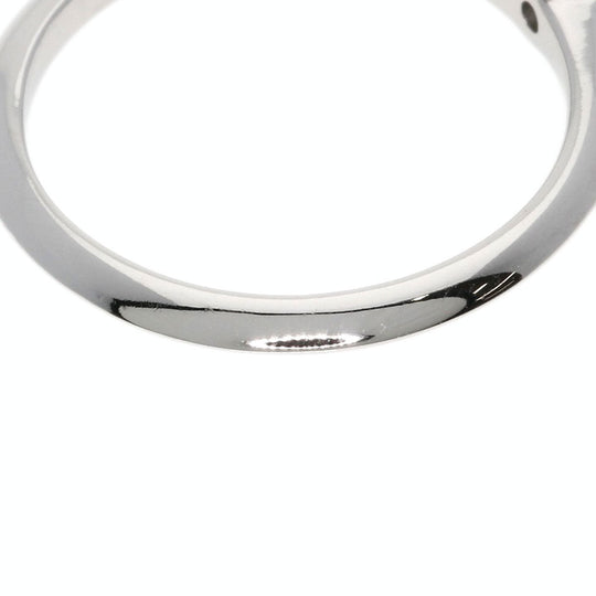 TIFFANY&Co. Ring PT950 Silver solitaire diamond knife edge Women Used Authentic