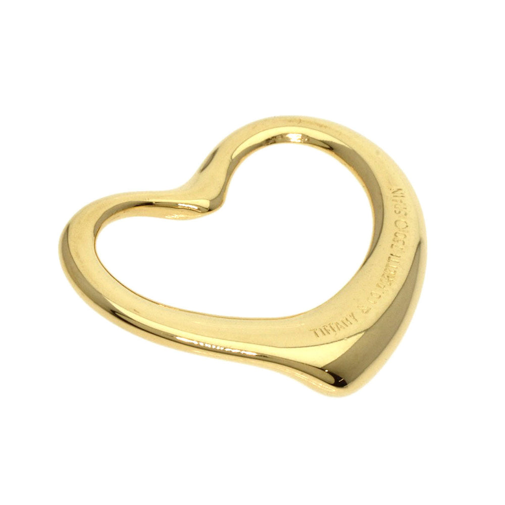 TIFFANY&Co. Pendant top 18K Yellow Gold gold Open heart Women Used Authentic