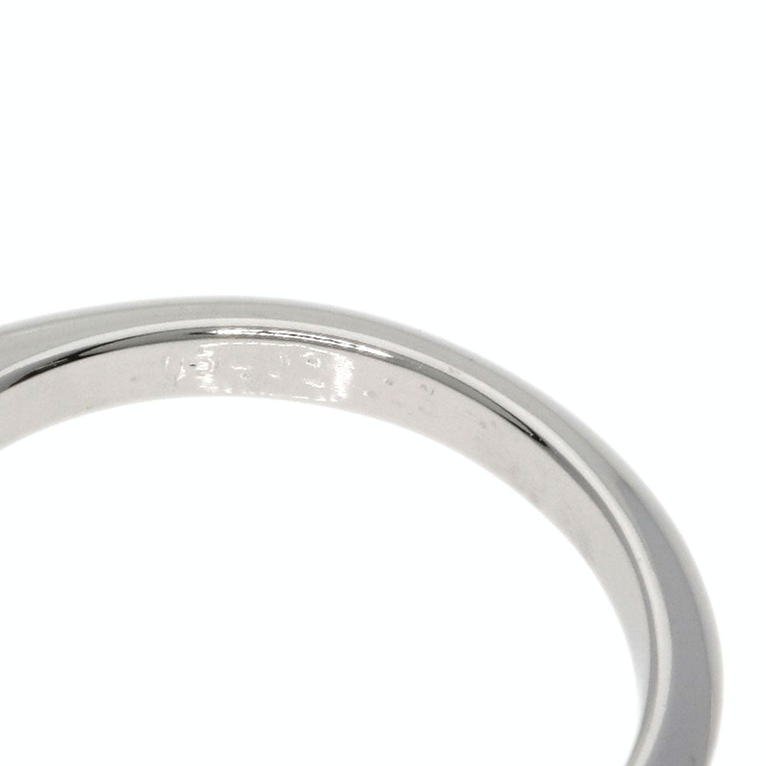 TIFFANY&Co. Ring PT950 Silver solitaire diamond knife edge Women Used Authentic