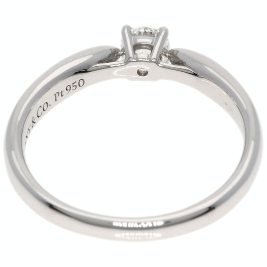 TIFFANY&Co. Ring PT950 Silver Harmony diamond Women Used Authentic