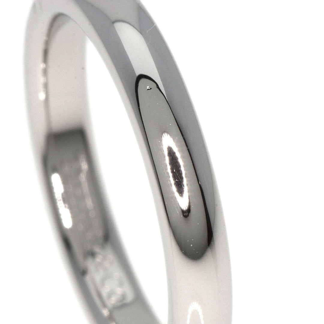 TIFFANY&Co. Ring PT950 Silver Stacking band 1P diamond Women Used Authentic