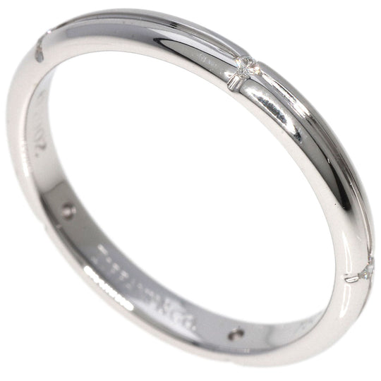 TIFFANY&Co. Ring K18WG Silver Streamerica 5P Diamond Women Used Authentic
