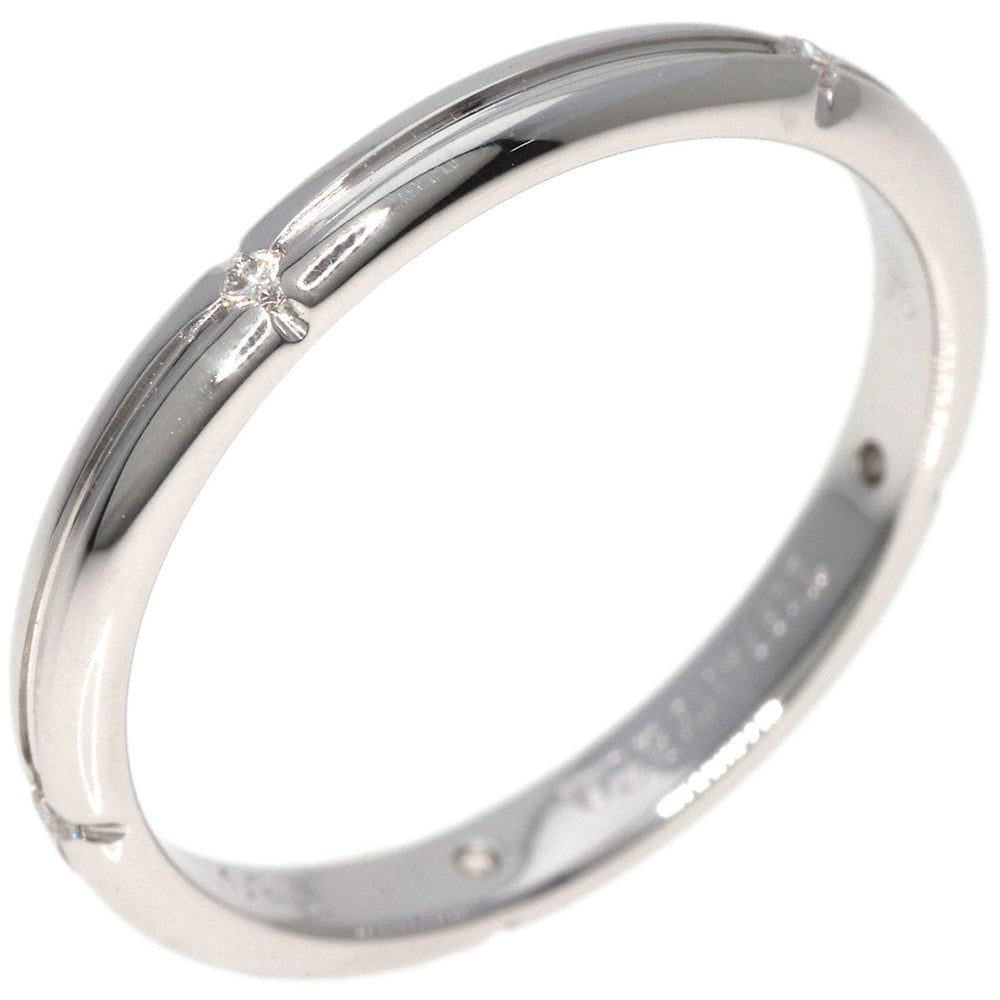 TIFFANY&Co. Ring K18WG Silver Streamerica 5P Diamond Women Used Authentic