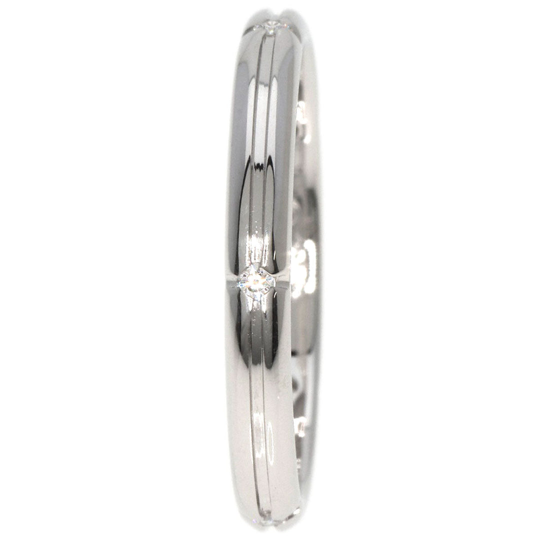 TIFFANY&Co. Ring K18WG Silver Streamerica 5P Diamond Women Used Authentic