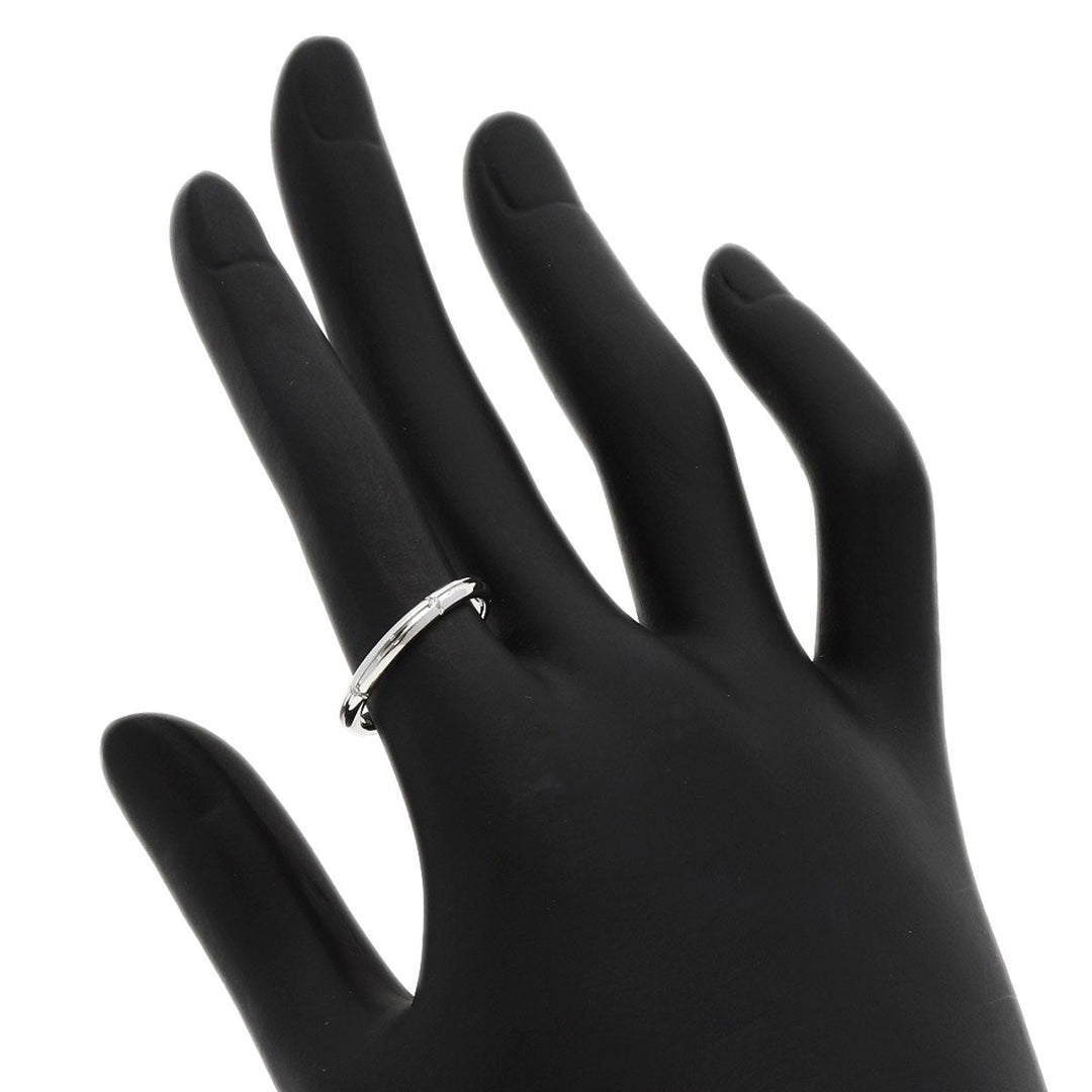 TIFFANY&Co. Ring K18WG Silver Streamerica 5P Diamond Women Used Authentic