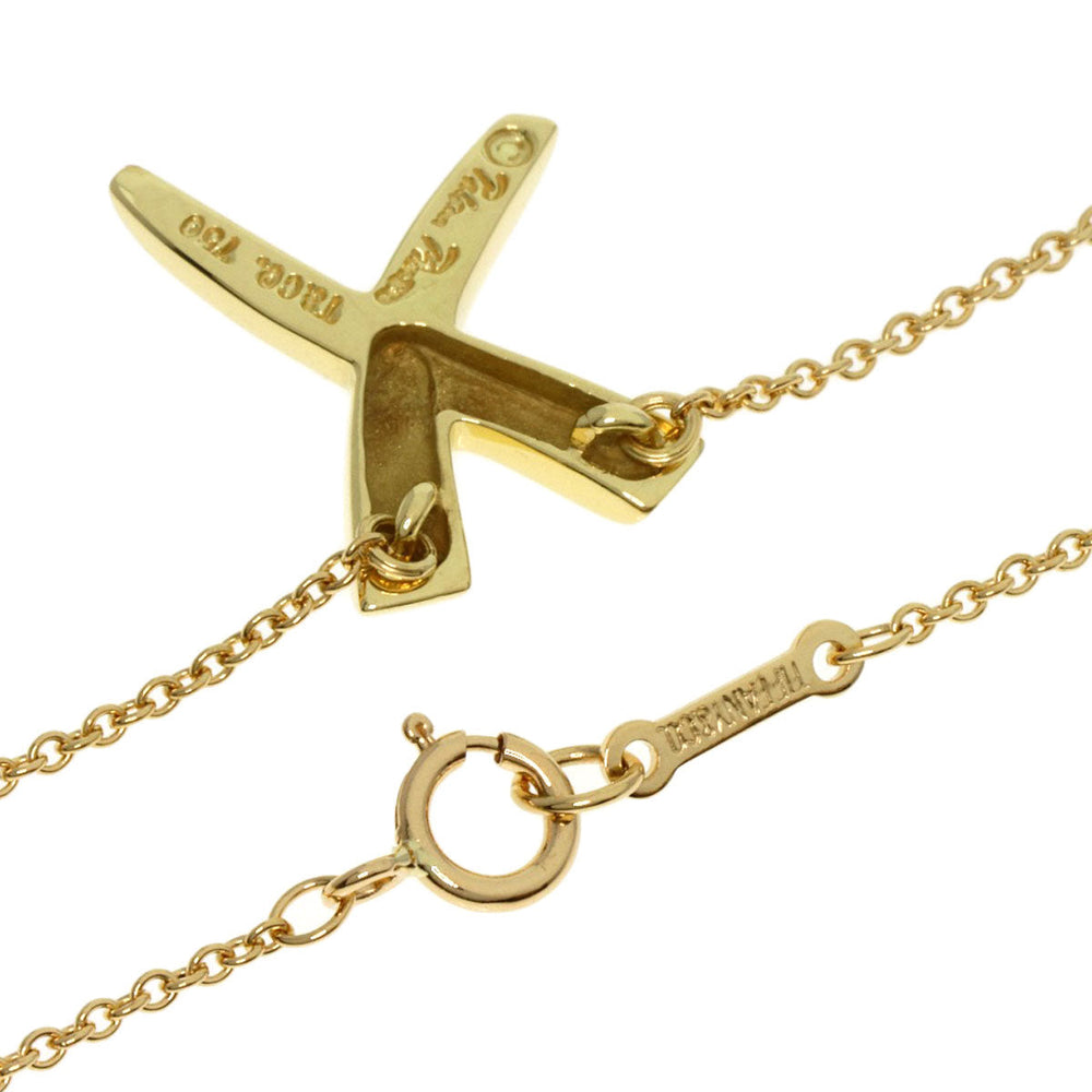 TIFFANY&Co. Necklace 18K Yellow Gold gold Graffiti X Kiss Paloma Picasso Women Used Authentic