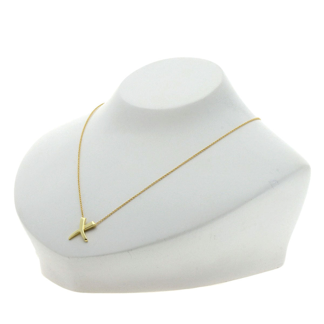 TIFFANY&Co. Necklace 18K Yellow Gold gold Graffiti X Kiss Paloma Picasso Women Used Authentic