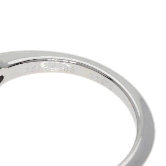 TIFFANY&Co. Ring PT950 Silver solitaire diamond knife edge Women Used Authentic