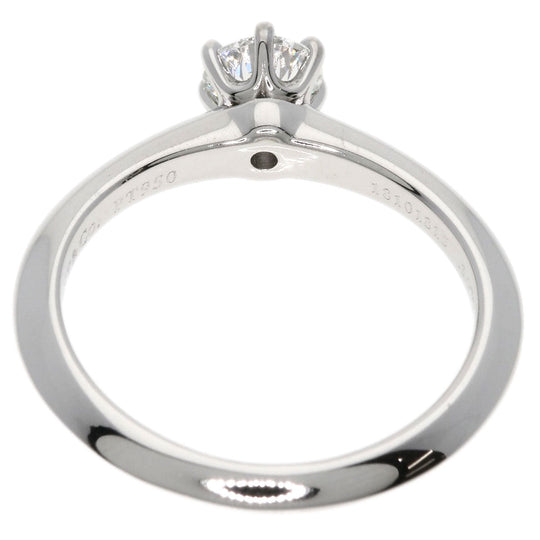 TIFFANY&Co. Ring PT950 Silver solitaire diamond knife edge Women Used Authentic