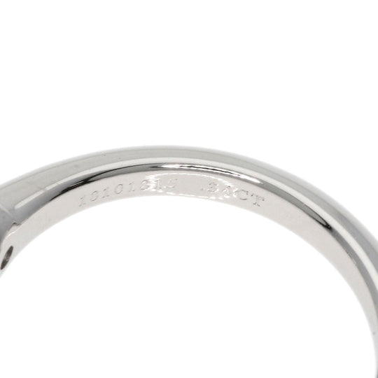 TIFFANY&Co. Ring PT950 Silver solitaire diamond knife edge Women Used Authentic