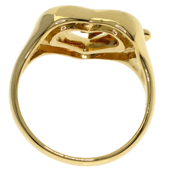 TIFFANY&Co. Ring 18K Yellow Gold gold Ribbon heart Women Used Authentic