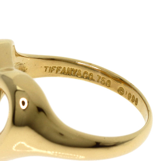 TIFFANY&Co. Ring 18K Yellow Gold gold Ribbon heart Women Used Authentic