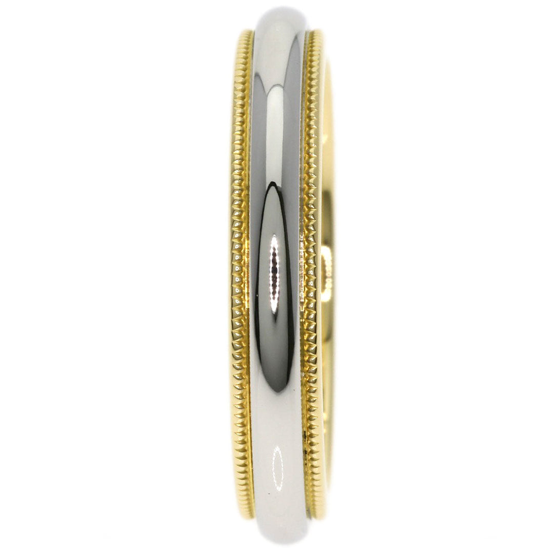 TIFFANY&Co. Ring K18YG , PT950 gold Milgrain Women Used Authentic