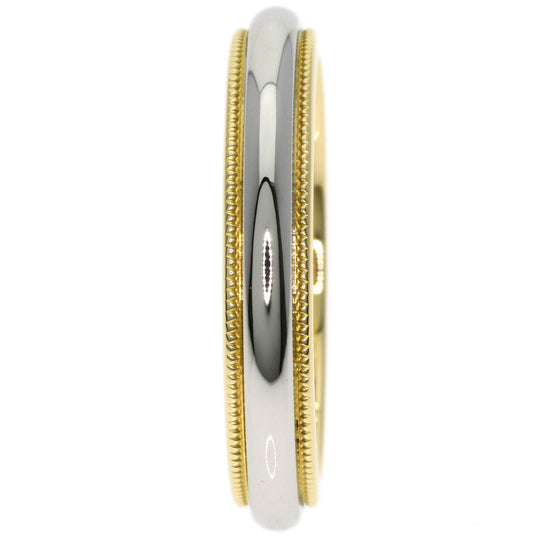 TIFFANY&Co. Ring K18YG , PT950 gold Milgrain Women Used Authentic