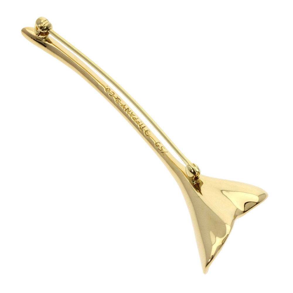 TIFFANY&Co. Brooch 18K Yellow Gold gold Ginkgo motif Women Used Authentic