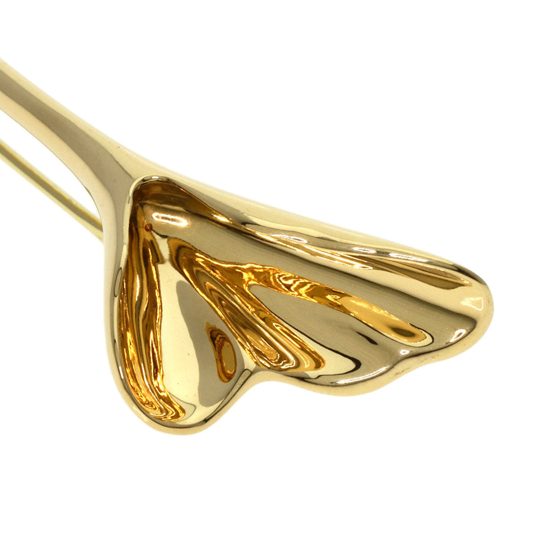 TIFFANY&Co. Brooch 18K Yellow Gold gold Ginkgo motif Women Used Authentic