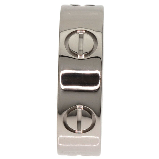 CARTIER Ring K18WG Silver Love Ring #50 Women Used Authentic