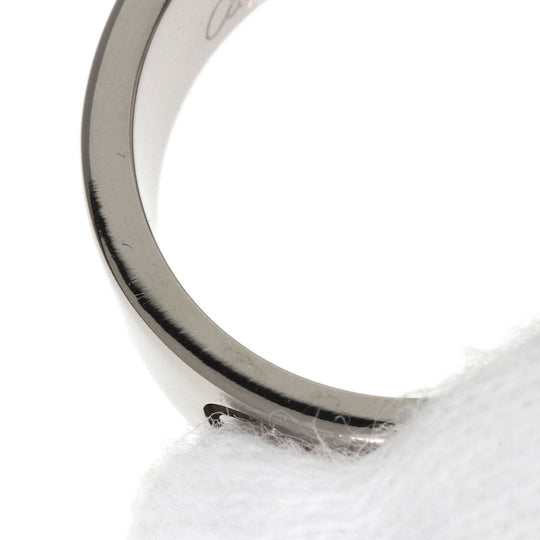 CARTIER Ring K18WG Silver Love Ring #47 Women Used Authentic