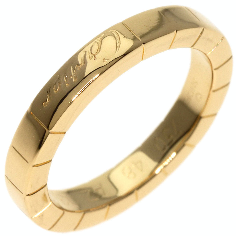 CARTIER Ring 18K Yellow Gold gold Laniere # 48 Women Used Authentic