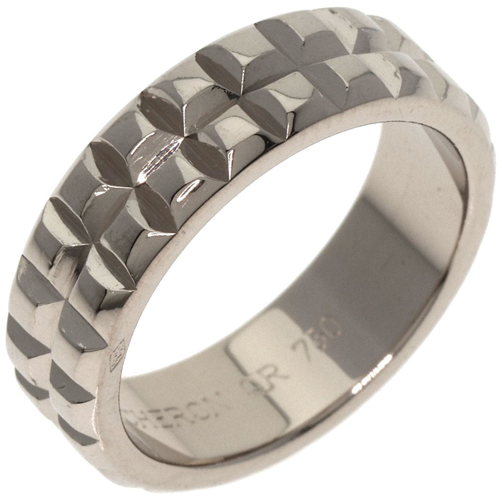 Boucheron Ring K18WG Silver Quatre Clos de Paris Pointe de Diamant