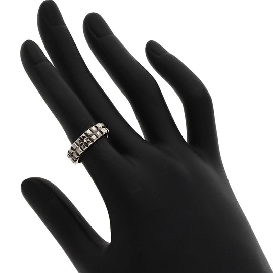 Boucheron Ring K18WG Silver Quatre Clos de Paris Pointe de Diamant