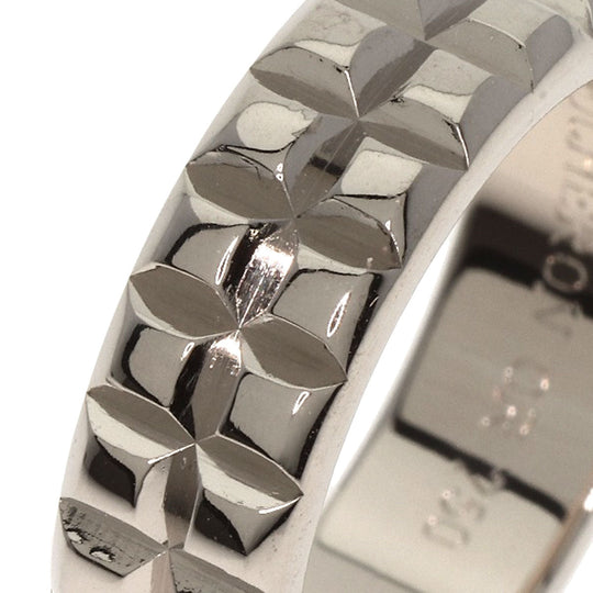 Boucheron Ring K18WG Silver Quatre Clos de Paris Pointe de Diamant