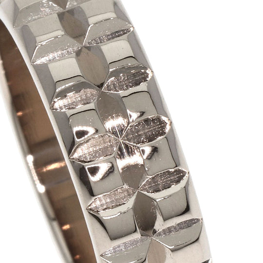 Boucheron Ring K18WG Silver Quatre Clos de Paris Pointe de Diamant