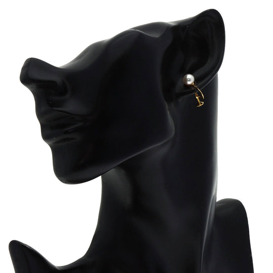 MIKIMOTO Earring 18K Yellow Gold gold Akoya pearl Pearl Women Used Authentic