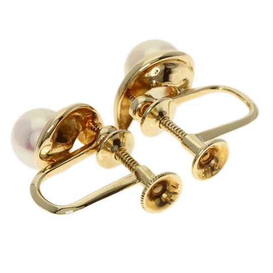 MIKIMOTO Earring K14YG gold Pearl