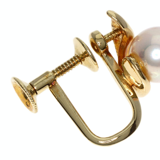 MIKIMOTO Earring K14YG gold Pearl