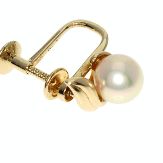 MIKIMOTO Earring K14YG gold Pearl