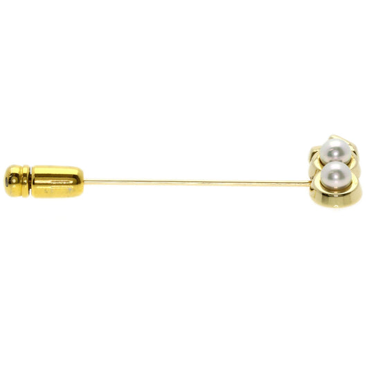 MIKIMOTO Brooch K14YG gold Pearl Pin Brooch Women Used Authentic