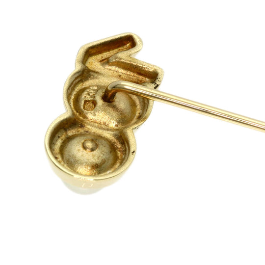 MIKIMOTO Brooch K14YG gold Pearl Pin Brooch Women Used Authentic