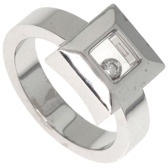 Chopard Ring K18WG Silver Happy diamond Women Used Authentic