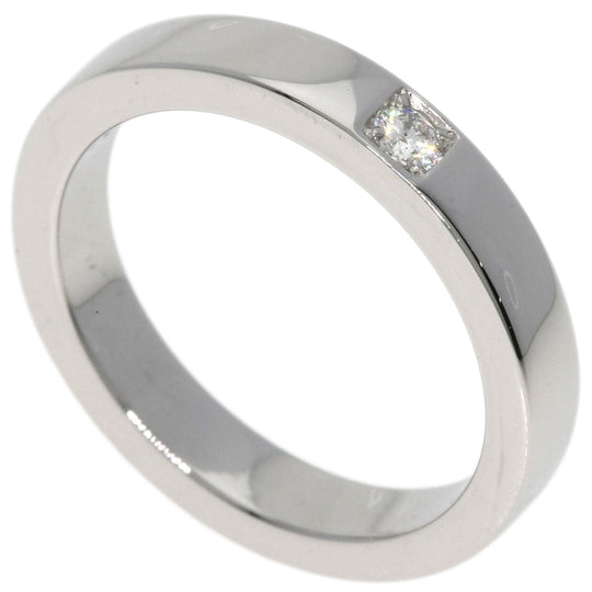 BVLGARI Ring PT950 Silver Corona Diamond Women Used Authentic