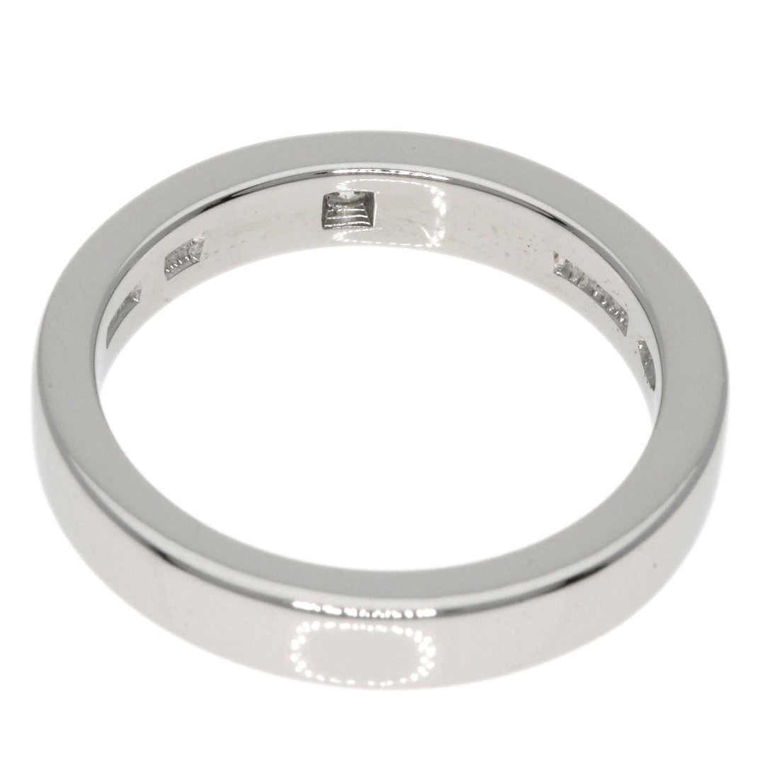 BVLGARI Ring PT950 Silver Corona Diamond Women Used Authentic