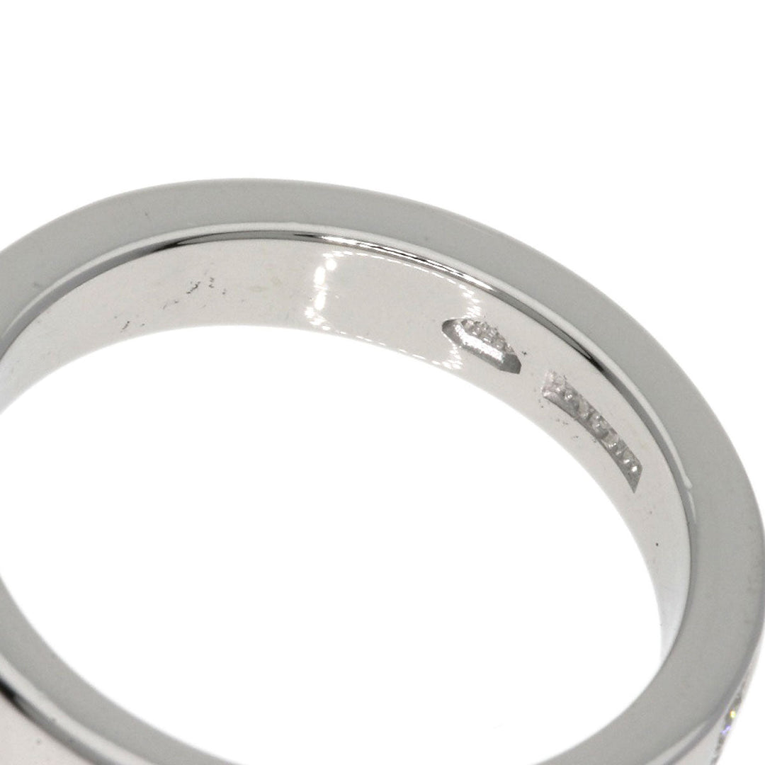 BVLGARI Ring PT950 Silver Corona Diamond Women Used Authentic