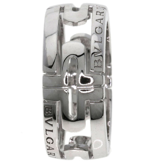 BVLGARI Ring K18WG Silver Parentesi Openwork #48