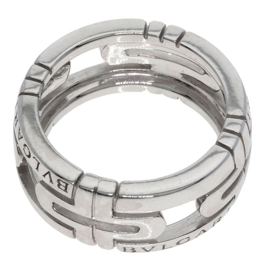 BVLGARI Ring K18WG Silver Parentesi Openwork #48