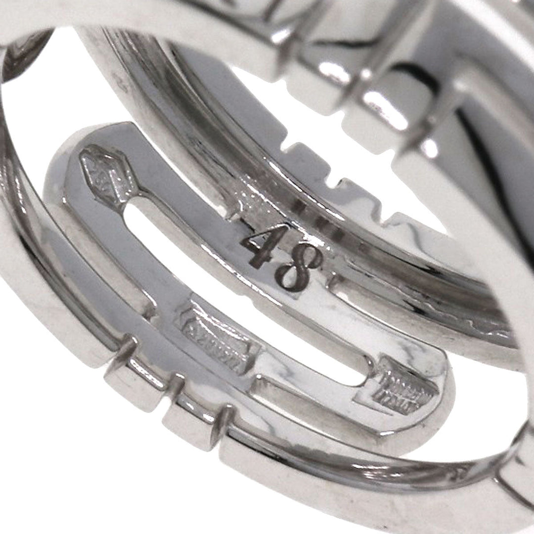 BVLGARI Ring K18WG Silver Parentesi Openwork #48